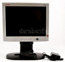 Compaq 15 LCD monitor, tápkábellel, működik, jó állapotban