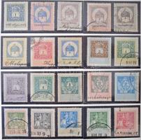 Okmánybélyeg gyűjtemény 87 lapon 1903-1914