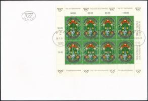 Stamp Day minisheet on FDC, Bélyegnap kisív FDC-n