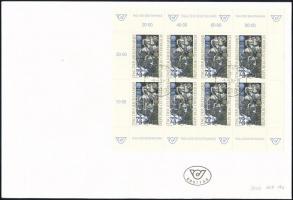 Stamp Day minisheet on FDC Bélyegnap kisív FDC-n