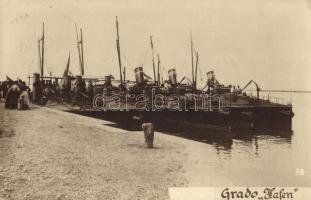 1908 Grado, Osztrák-magyar torpedóhajók és torpedóvadászok / K.u.K. Kriegsmarine, torpedoboats and torpedo patrol boats. photo  (fl)