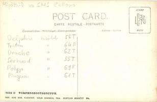 1914 K.u.K. Kriegsmarine Torpedobootsgruppe / Osztrák-magyar torpedórombolók: Delphin (56 T), Triton...