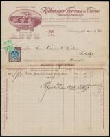 1867- 1943 Vegyes okmány tétel, összesen 18 db, köztük díszes fejléces számlák, örökvalló levél, tanonc szerződés, bizonyítványok, többségük okmánybélyeggel