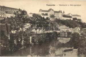 Veszprém, vár és Séd patak