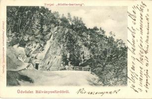Bálványosfürdő, Torjai Büdös-barlang, Divald / cave (Rb)