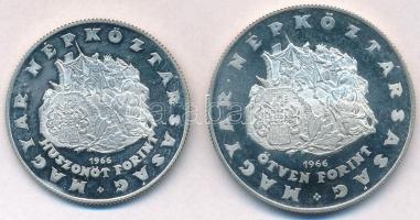 1966. 25Ft Ag + 50Ft Ag "Zrínyi" pár T:1(P) fo.
Hungary 1966. 25 Forint Ag + 50 Forint Ag...