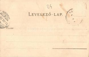 1899 Újtátrafüred, Neu-Schmecks, Novy Smokovec; Europa szálloda, kávéház, hegycsúcsok. Kertész Theod...