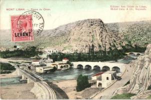 Mount Lebanon, Mont Liban; Fleuve de Chien / railway bridge TCV card (EK)