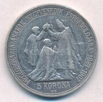 1907KB 5K Ag "Ferenc József koronázásának 40. évfordulója" T:2,2-
Adamo K7.1