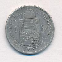 1881KB 1Ft Ag "Ferenc József / Középcímer" T:2- ph.
Adamo M15