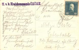 Kraljevo, Ring  / square with shops + K.u.K. Kreiskommando Cacak  (EK)