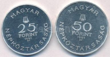 1961. 25Ft Ag + 50Ft Ag "Bartók Béla" T:1-(P)
Adamo EM12, EM13