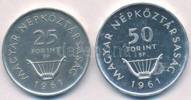 1961. 25Ft Ag + 50Ft Ag "Liszt" pár T:1-
Adamo EM7, EM8