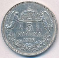 1908KB 5K Ag "Ferenc József" T:2- az érem peremének egyharmada megnyírt
Adamo K7