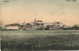 Lublin, Ogólny widok / general view, WWI filed postcard with 