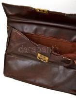 Bőr aktatáska, kétféle mérettel, 40×32×5 cm