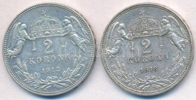 1912KB-1913KB 2K Ag "Ferenc József" T:2,2-
Adamo K6