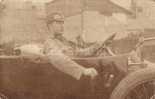 1915 Magyar katona automobilban / WWI K.u.k. military, soldiers in automobile, photo (EK)