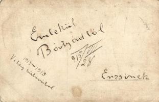 1915 Magyar katona automobilban / WWI K.u.k. military, soldiers in automobile, photo  (EK)