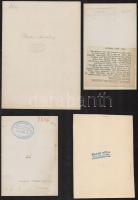 cca 1920-1940 12 db fotó magyar és külföldi színészekről, egy részük hátoldalán pecséttel jelzett, k...