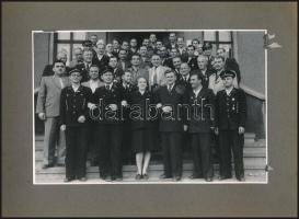 cca 1951-1967 Tag des deutschen Bergmannes, német bányászok napja, 19 db érdekes fotó, albumba rende...