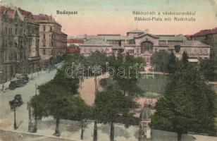 Budapest VIII. Rákóczi tér, Vásárcsarnok, hirdetőoszlop (EK)