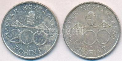 1994. 200Ft Ag "Deák Ferenc" (2x) T:2