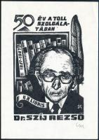 Fery Antal (1908-1944): 3 db ex libris, Fametszet, papír, jelzett a linón, 11x8 és 13x8 cm közti mér...