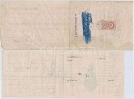 Budapest / Kispest / Aszód / Szeged 1907-1938. 10db-os vegyes váltó és díjkötelezvény tétel, mind ki...