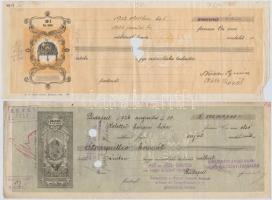 Budapest / Vác 1926-1933. 10db-os vegyes váltó tétel, mind kitöltött vagy félig kitöltött, váltóbély...