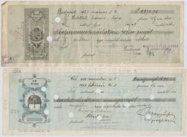 Budapest / Vác 1926-1933. 10db-os vegyes váltó tétel, mind kitöltött vagy félig kitöltött, váltóbély...