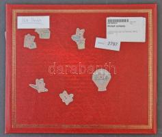 Bordó bőr képeslapalbum 160 férőhellyel / Burgundy leather postcard album for 160 postcards (31 cm x 27 cm)