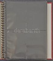 Bordó képeslapalbum 200 férőhellyel / Burgundy postcard album for 200 postcards (26 cm x 31 cm)