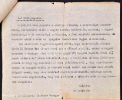1919 A Vix-jegyzék első fordítása. Feltehetően a Berinkey-kormány ülésére néhány példányban készítet...