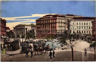 Budapest VIII. Múzeum és Kálvin tér, villamosok