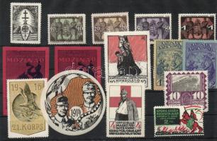 1914-1918 Militaria 15db magyar levélzáró