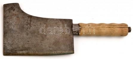 Antik hentesbárd, két mesterjellel, h: 35 cm