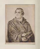 Károly jelzéssel: Luther. Rézkarc, papír, paszpartuban, 26×20 cm
