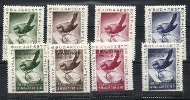 1951-1952 Bélyegkiállítás,bélyegnapi felülnyomás 8db levélzáró