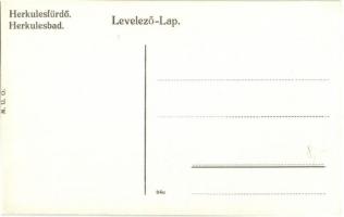 Herkulesfürdő, Baile Herculane; 15 db használatlan régi képeslap / 15 preé-1945 unused postcards