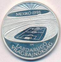 1986. 500Ft Ag "Labdarúgó Világbajnokság - Mexikó 1986 - Stadion" T:1(PP) Adamo EM94