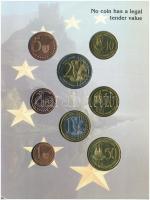 Szlovákia 2004. "Euró Próbaveretek" 1c-2E (8xklf) fémpénz szettben, díszkiadás T:BU patina...