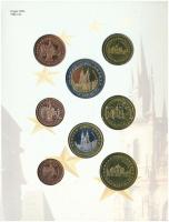 Csehország 2004. 1c-2EUR (8xklf) Euro próbaveretek szettben T:BU 
Czech Republic 2004. 1 Cent - 2 E...