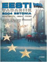 Észtország 2004. 1c-2E Euro próbaveretek (8xklf) fémpénz szettben, díszkiadás T:BU  Estonia 2004. 1 Cent - 2 Euro Euro Collection (8xdiff) Euro trial mint in set in cardboard case C:BU