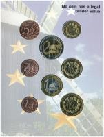 Észtország 2004. 1c-2E "Euro próbaveretek" (8xklf) fémpénz szettben, díszkiadás T:BU 
Est...