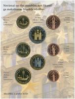 Lettország 2004. 1c-2EUR (8xklf) Euro próbaveretek szettben T:BU 
Latvia 2004. 1 Cent - 2 Euro (8xd...