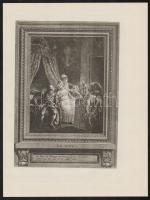 6 db erotikus metszet modern nyomata, 30x22 cm