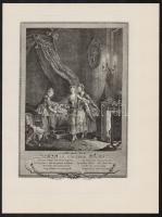 6 db erotikus metszet modern nyomata, 30x22 cm