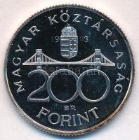 1993. 200Ft Ag "MNB" T:PP patina
Adamo F13