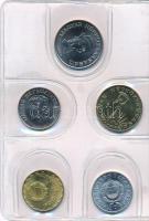 1988. 2f-20Ft 9klf "Magyar Népköztársaság" forgalmi érméi világoskék műbőrtokban T:1 
Ada...